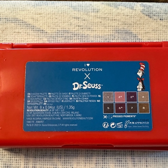 Revolution Beauty’s Dr. Seuss Palette Glittering Gold and Rich Purple - Picture 3 of 5